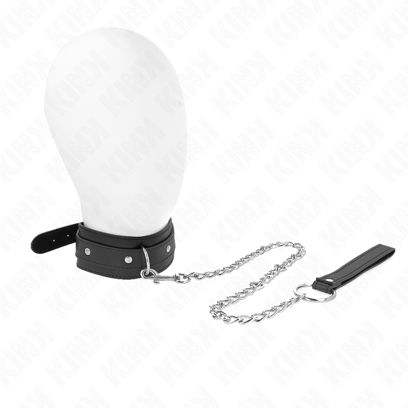 KINK – COLLANA CON GUINZAGLIO 65 CM 1 ANELLO REGOLABILE 38-49 CM X 5 CM KINK – COLLANA CON GUINZAGLIO 65 CM 1 ANELLO REGOLABILE 38-49 CM X 5 CM