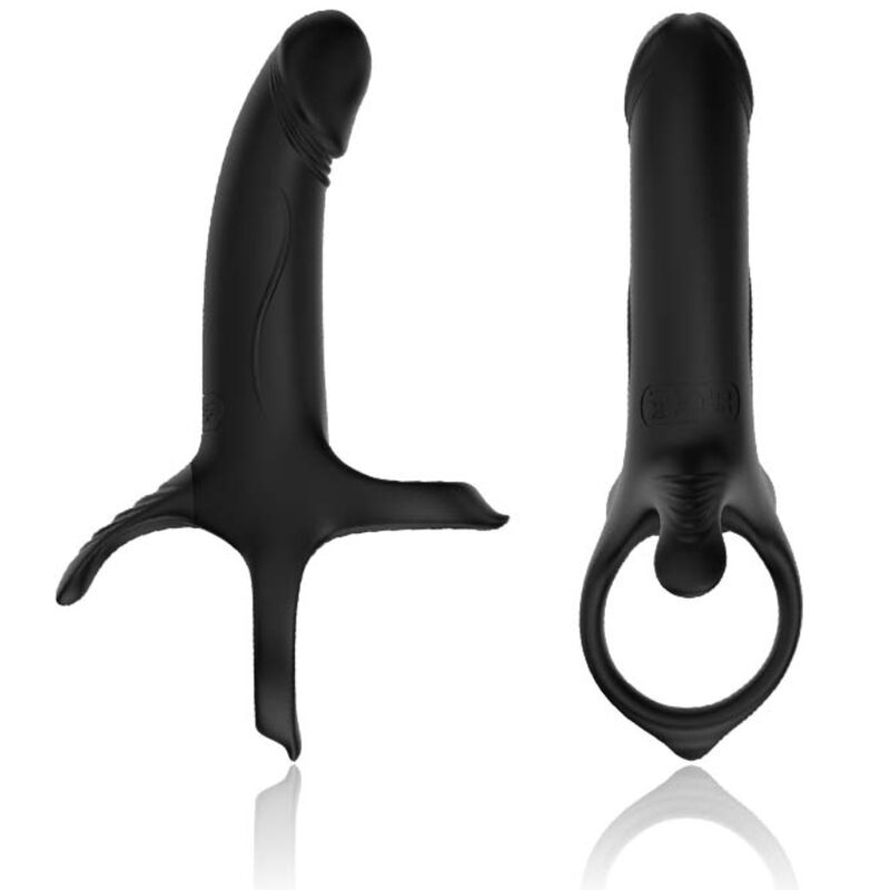 ARMONY - DILDO CON ANELLO E VIBRATORE NERO - immagine 4