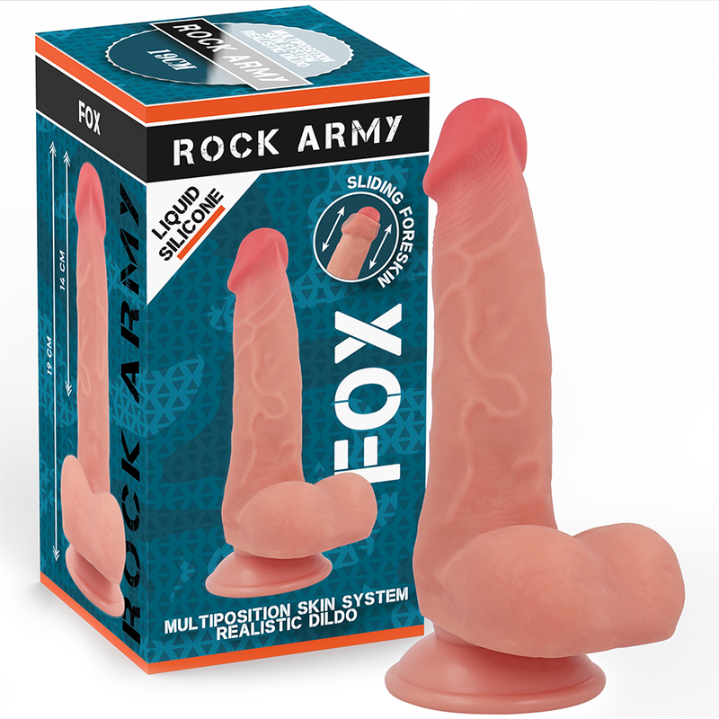 ROCKARMY – SILICONE LIQUIDO VOLPE 19 CM -O- 3,2 CM