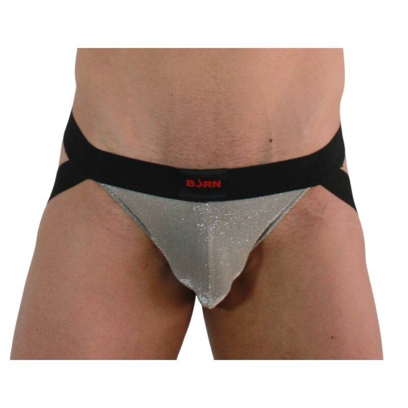 BURN - 001 JOCK BRILLANTE BEIGE / NEGRO S - immagine 2