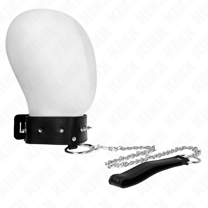 KINK – COLLANA 65 CM CON GUINZAGLIO CON BORCHIE ARGENTO MODELLO 2 REGOLABILE 36-43 CM X 5 CM KINK – COLLANA 65 CM CON GUINZAGLIO CON BORCHIE ARGENTO MODELLO 2 REGOLABILE 36-43 CM X 5 CM