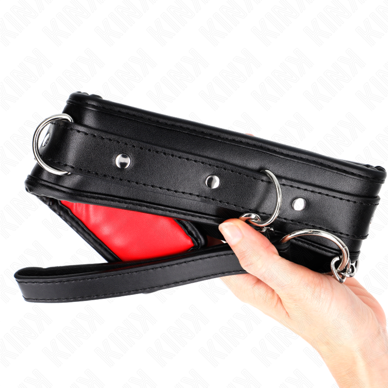 KINK - COLLANA CON CINTURINO IN SIMILPELLE SPUGNA MODELLO 3 REGOLABILE 37-54 CM X 3 CM - immagine 3