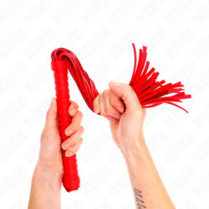 KINK – FRUSTA CON MANICO ROSSO STRUTTURATO 48,5 CM