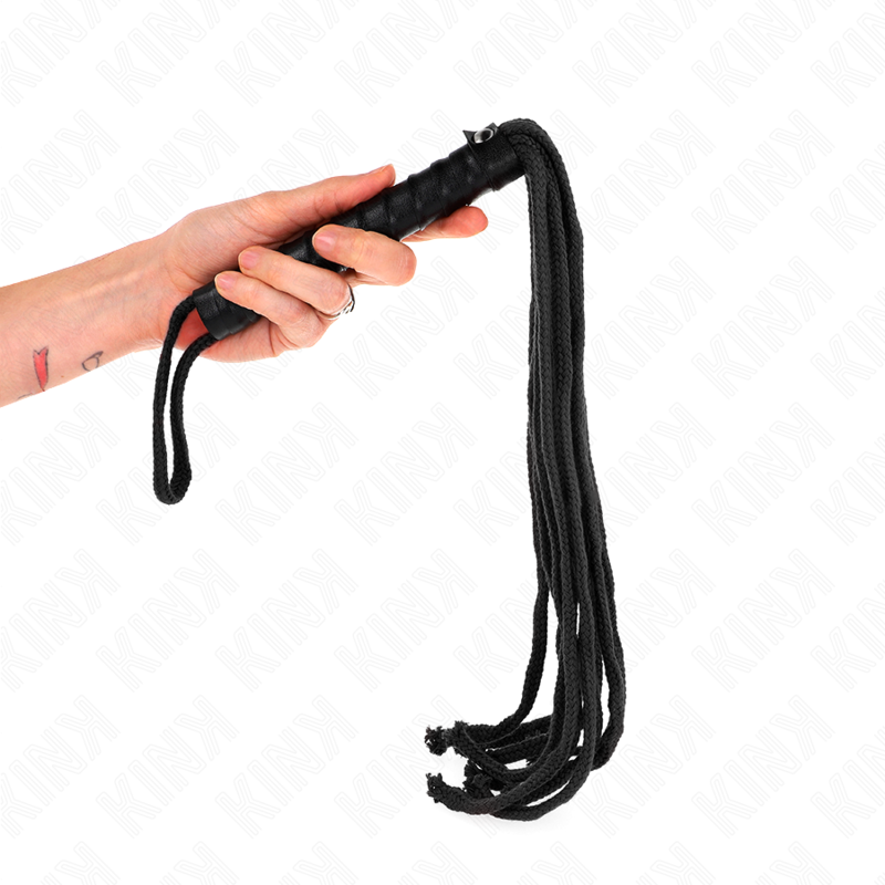 KINK – FRUSTA IN CORDA NERA 56 CM