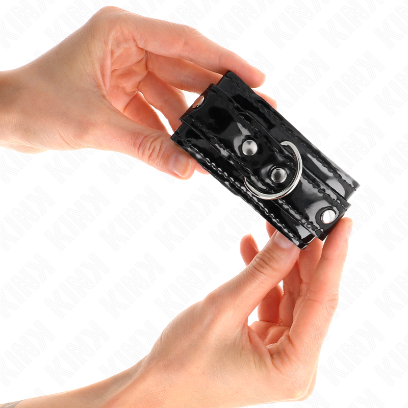 KINK - POLSI IN NEOPRENE LUCIDO REGOLABILI 17-24 CM X 4,5 CM - immagine 2