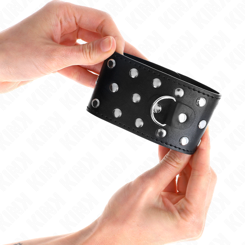 KINK - RESISTENZA DA POLSO PUNK REGOLABILE 19-24 CM X 5,5 CM - immagine 4