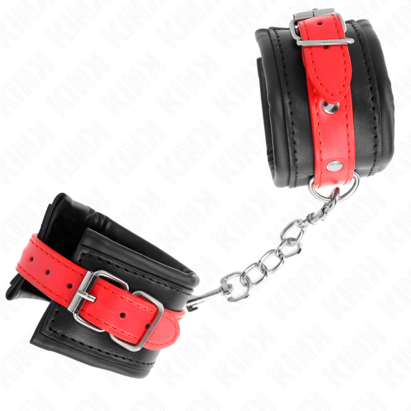 KINK - RESISTENZA DA POLSO NERA CON CINTURA ROSSA REGOLABILE 17-28 CM X 6 CM - immagine 2