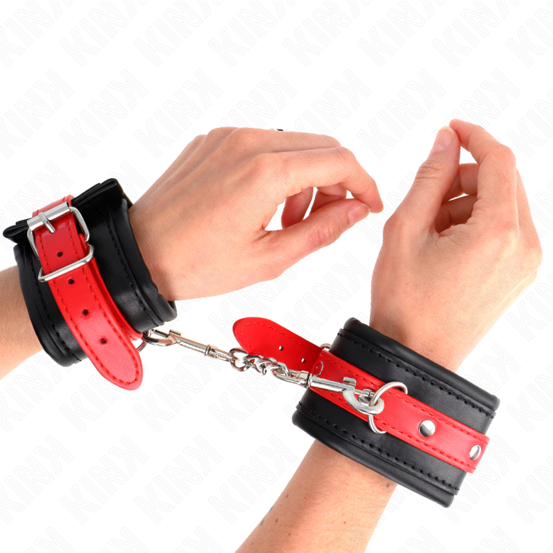 KINK – RESISTENZA DA POLSO NERA CON CINTURA ROSSA REGOLABILE 17-28 CM X 6 CM