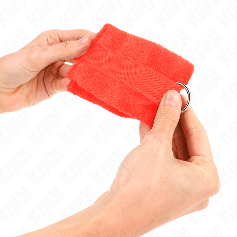 KINK - POLSINI IN PELLICCIA PER PRINCIPIANTI ROSSO 30 X 7 CM - immagine 4