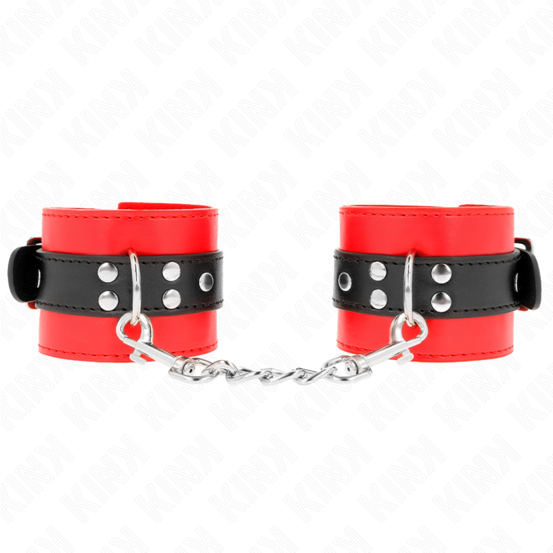 KINK - RESISTENZA DA POLSO ROSSO CON CINTURA NERA REGOLABILE 17-28 CM X 6 CM - immagine 2