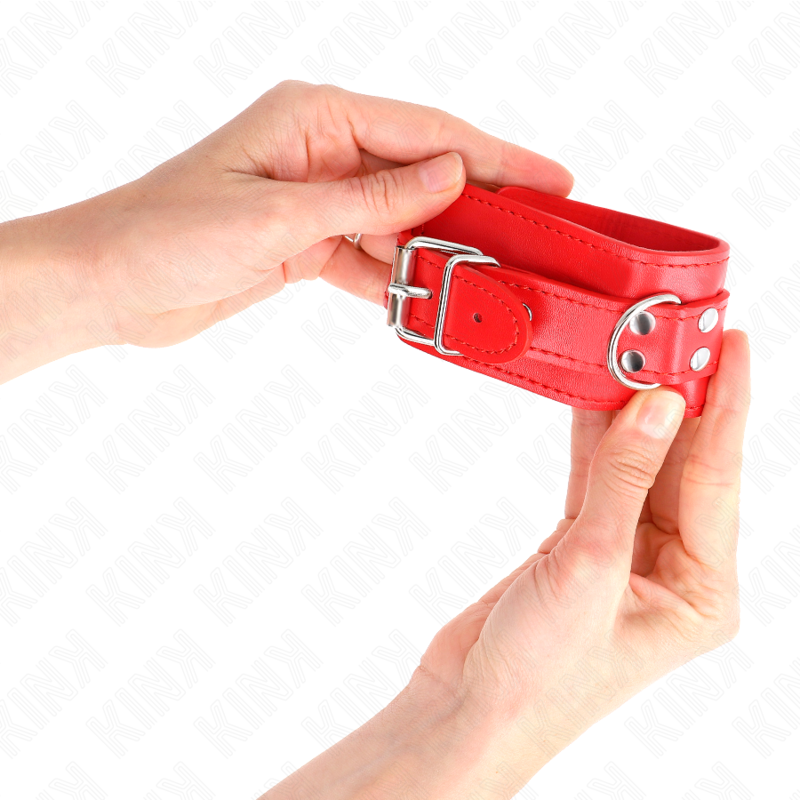 KINK - RESISTENZA DA POLSO SEMPLICE ROSSO REGOLABILE 20-23 CM X 5,5 CM - immagine 4