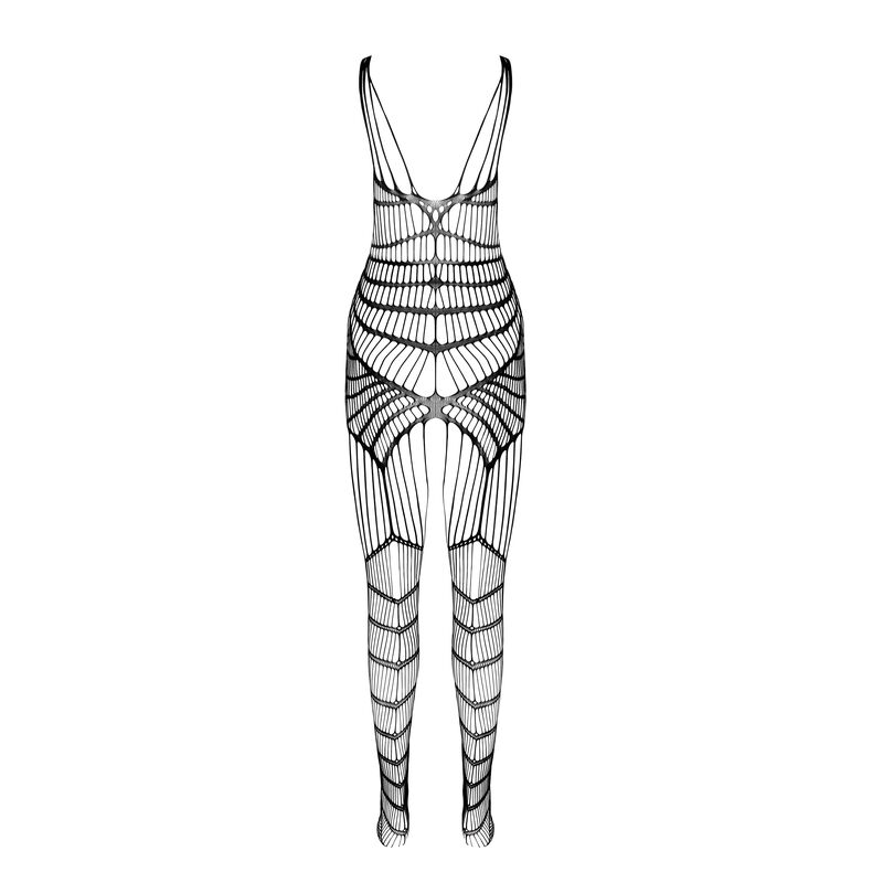 PASSION - BS 102 BODYSTOCKING BIANCO TAGLIA UNICA - immagine 2