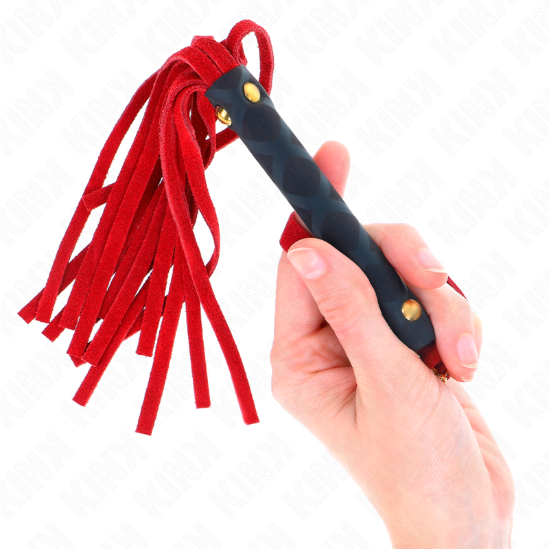 KINK – MINI FRUSTA IN CAMOSCIO ROSSO 30 CM