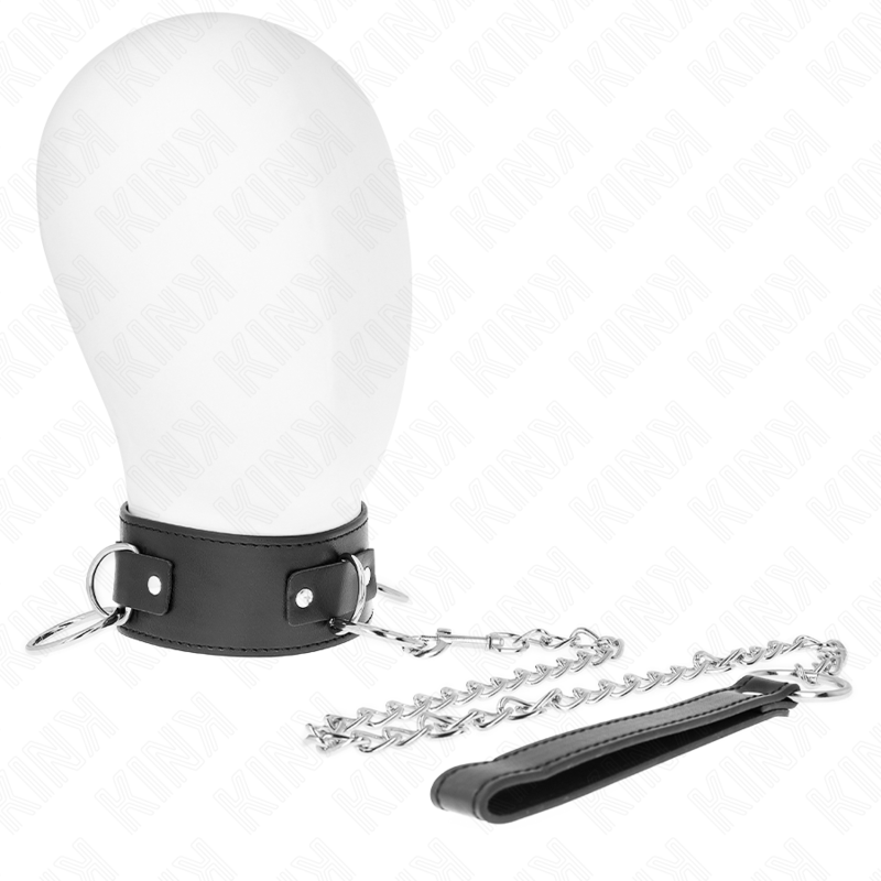 KINK – COLLANA CON GUINZAGLIO 65 CM 3 MODELLO ANELLI 2 REGOLABILE 36-43 CM X 5 CM KINK – COLLANA CON GUINZAGLIO 65 CM 3 MODELLO ANELLI 2 REGOLABILE 36-43 CM X 5 CM