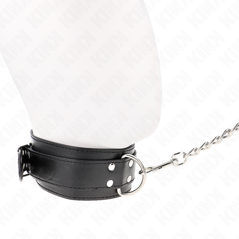 KINK - COLLANA CON CINTURINO 65 CM FIBBIE ARGENTO REGOLABILE 33-46 CM X 5,5 CM - immagine 4
