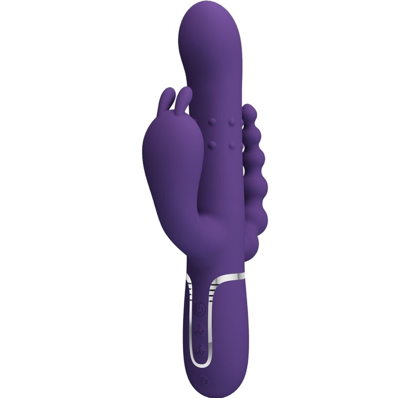PRETTY LOVE – CAMMY VIBRATORE TRIPLO MULTIFUNZIONE 4 IN 1 VIOLA