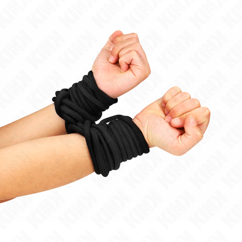 KINK - CORDA IN COTONE 5 METRI NERA - immagine 3