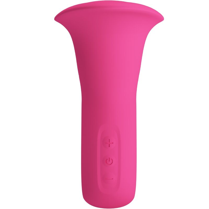 PRETTY LOVE - CLYDE VIBRATORE ORALE LINGUA VIBRANTE 12 VIBRAZIONI ROSA - immagine 6