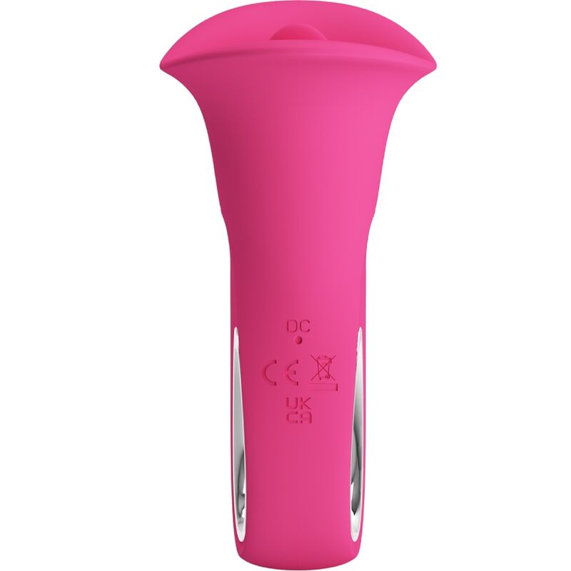 PRETTY LOVE - CLYDE VIBRATORE ORALE LINGUA VIBRANTE 12 VIBRAZIONI ROSA - immagine 7
