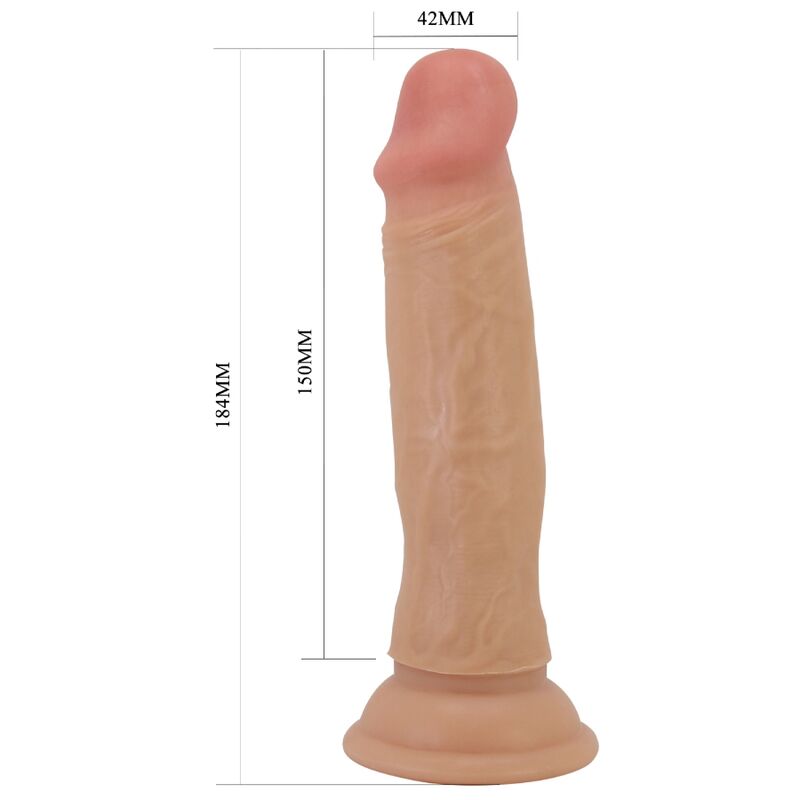 PRETTY LOVE - QUENTIN DILDO REALISTICO 18 CM CARNE - immagine 4