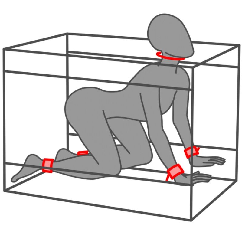 SECRET DOME - KINK CLUB LA NICHE CABIN NERO E ROSSO - immagine 10