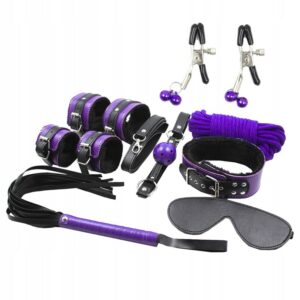 SECRETPLAY – BDSM SET 8PCS VIOLA / NERO.