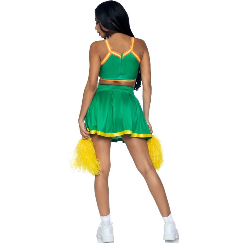 LEG AVENUE - COSTUME CHEERLEADER VERDE S/M - immagine 3