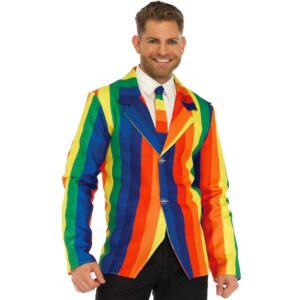 LEG AVENUE – BLAZER + CRAVATTA RAINBOW S