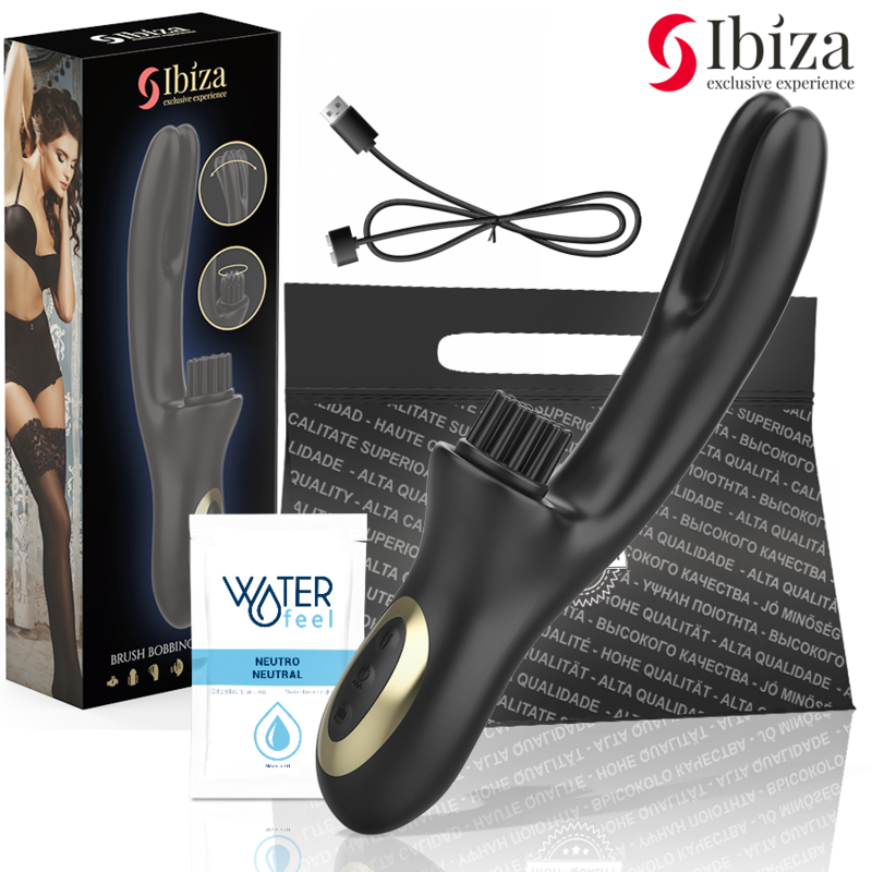 IBIZA – VIBRATORE CLITORIALE MULTICELLULARE E DOPPIA ONDA CON SPAZZOLA RABITT HI-TECH IBIZA – VIBRATORE CLITORIALE MULTICELLULARE E DOPPIA ONDA CON SPAZZOLA RABITT HI-TECH