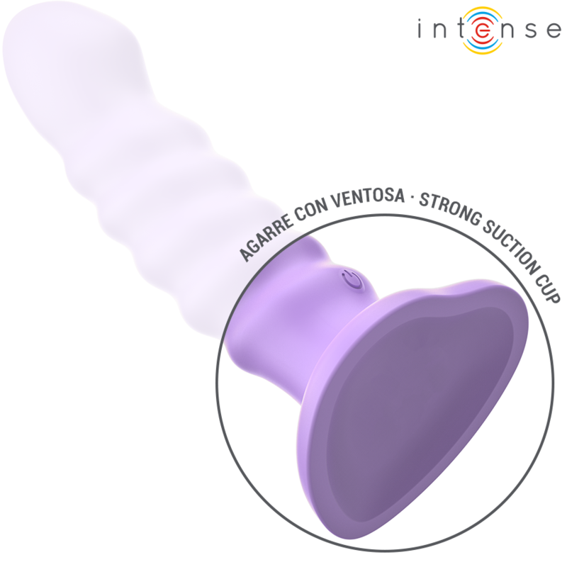 INTENSE - BRENDA VIBRATORE TAGLIA M DESIGN A SPIRALE 10 VIBRAZIONI TELECOMANDO VIOLA - immagine 3