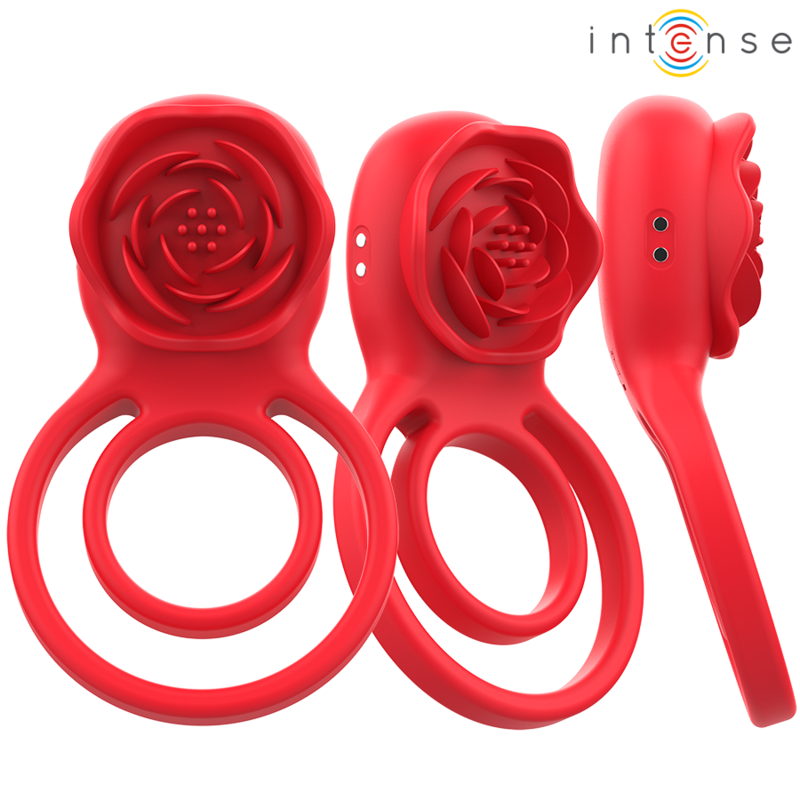 INTENSE - GAIL STIMOLATORE ROSE 10 VIBRAZIONI ROSSO TELECOMANDO - immagine 3
