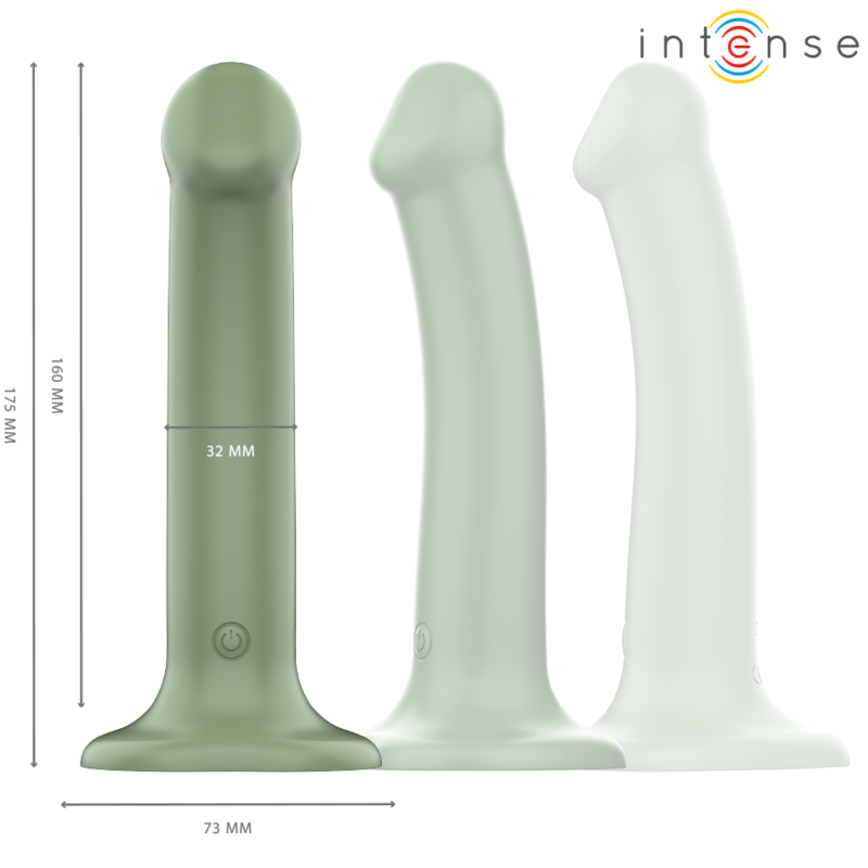 INTENSE - VIBRATORE BECCA CON VENTOSA 10 VIBRAZIONI TELECOMANDO VERDE - immagine 6