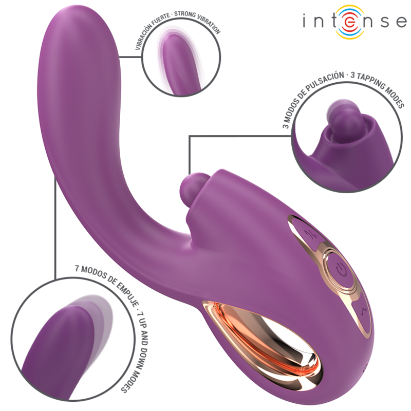 INTENSE – LALI VIBRATORE MULTIFUNZIONE PUNTO G TAPPING & THRUST & VIBRATION VIOLA INTENSE – LALI VIBRATORE MULTIFUNZIONE PUNTO G TAPPING & THRUST & VIBRATION VIOLA