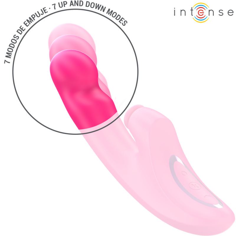 INTENSE - VIBRATORE EMI 13,5 CM MULTIFUNZIONE 3 IN 1 10 VIBRAZIONI ROSA - immagine 2