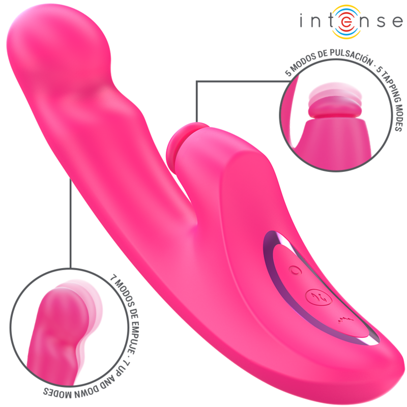 INTENSE – VIBRATORE EMI 13,5 CM MULTIFUNZIONE 3 IN 1 10 VIBRAZIONI ROSA INTENSE – VIBRATORE EMI 13,5 CM MULTIFUNZIONE 3 IN 1 10 VIBRAZIONI ROSA