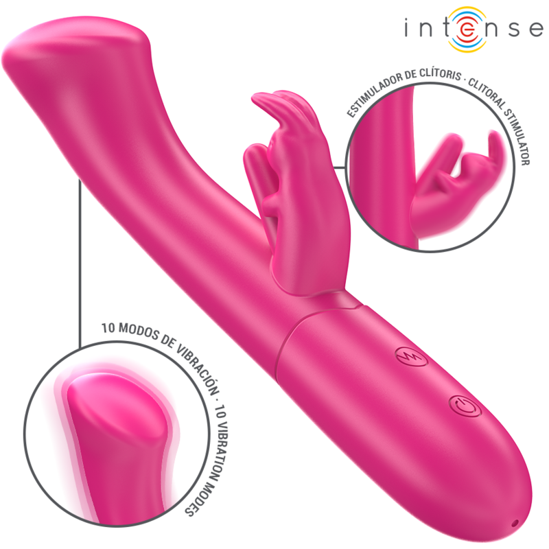 INTENSE – JULIETA VIBRATORE CONIGLIO 18,6 CM 10 VIBRAZIONI ROSA INTENSE – JULIETA VIBRATORE CONIGLIO 18,6 CM 10 VIBRAZIONI ROSA