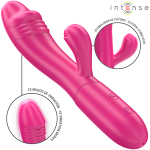 INTENSE – VIBRATORE FLESSIBILE IVY 10 VIBRAZIONI CON STIMOLAZIONE DELLA LINGUA ROSA