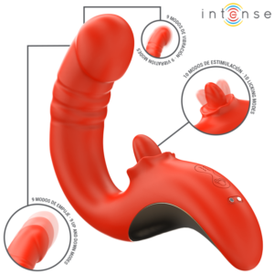 INTENSE – PAULINA VIBRATORE E STIMOLATORE A FORMA DI U ROSSO