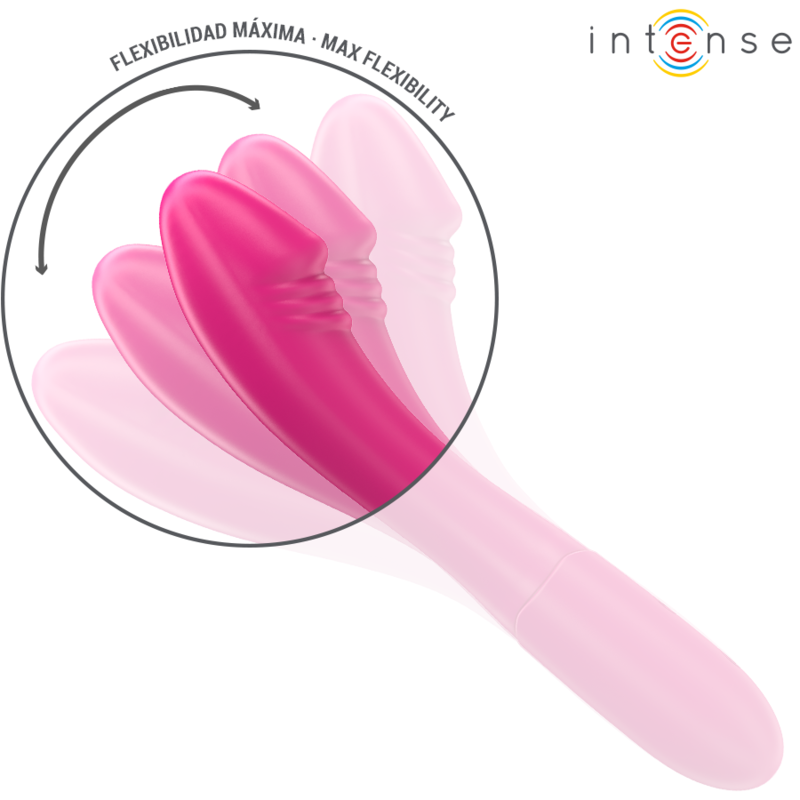 INTENSE - BELINDA VIBRATORE 19 CM FLESSIBILE 10 VIBRAZIONI ROSA - immagine 4