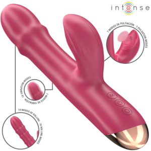 INTENSE – CHLOE VIBRATORE MULTIFUNZIONE 3 IN 1 ROSSO
