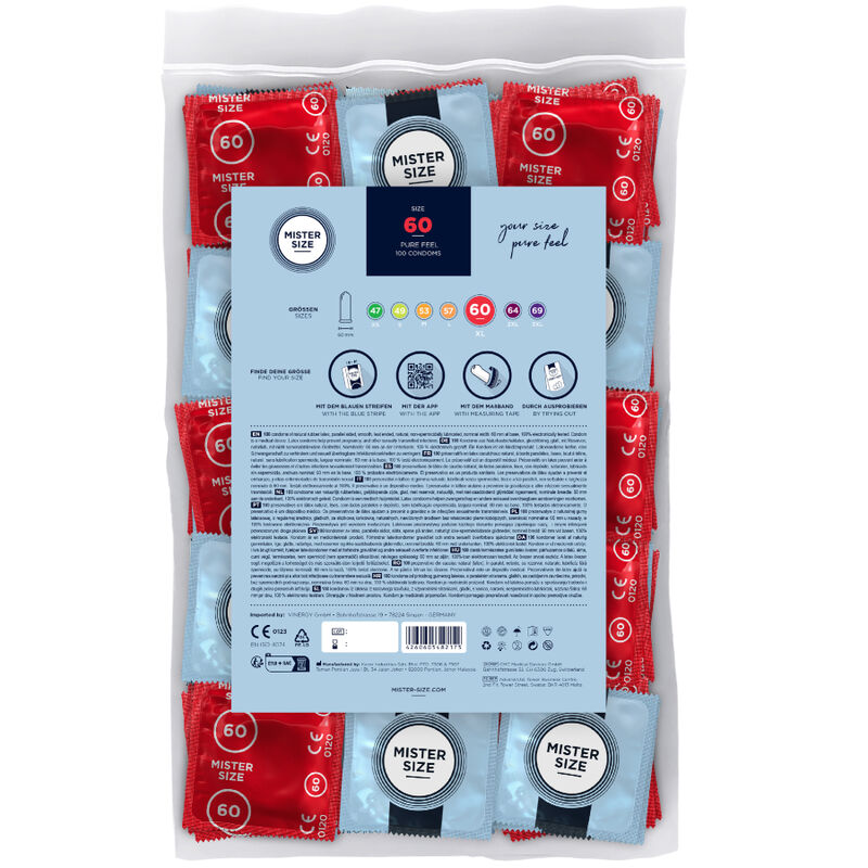 MISTER SIZE - PRESERVATIVO TAGLIA XL 60 MM (100 UNITÀ) - immagine 2