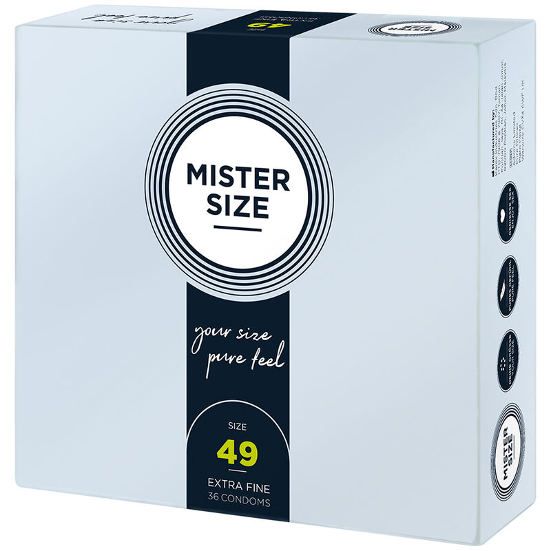 MISTER SIZE - PRESERVATIVO TAGLIA S 49 MM (36 UNITÀ) - immagine 2