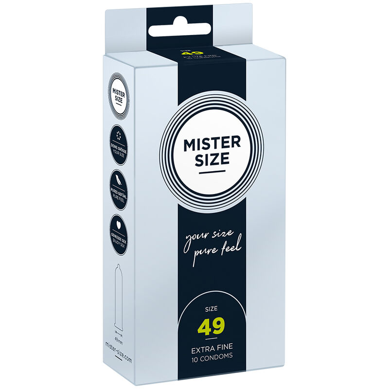 MISTER SIZE – PRESERVATIVO TAGLIA S 49 MM (10 UNITÀ) MISTER SIZE – PRESERVATIVO TAGLIA S 49 MM (10 UNITÀ)