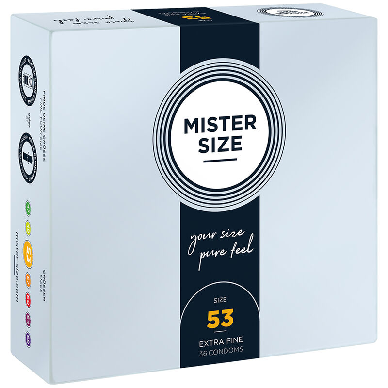 MISTER SIZE – PRESERVATIVO TAGLIA M 53 MM (36 UNITÀ) MISTER SIZE – PRESERVATIVO TAGLIA M 53 MM (36 UNITÀ)