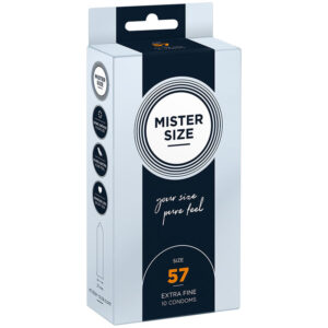 MISTER SIZE – PRESERVATIVOS TALLA L 57 MM (10 UNIDADES)