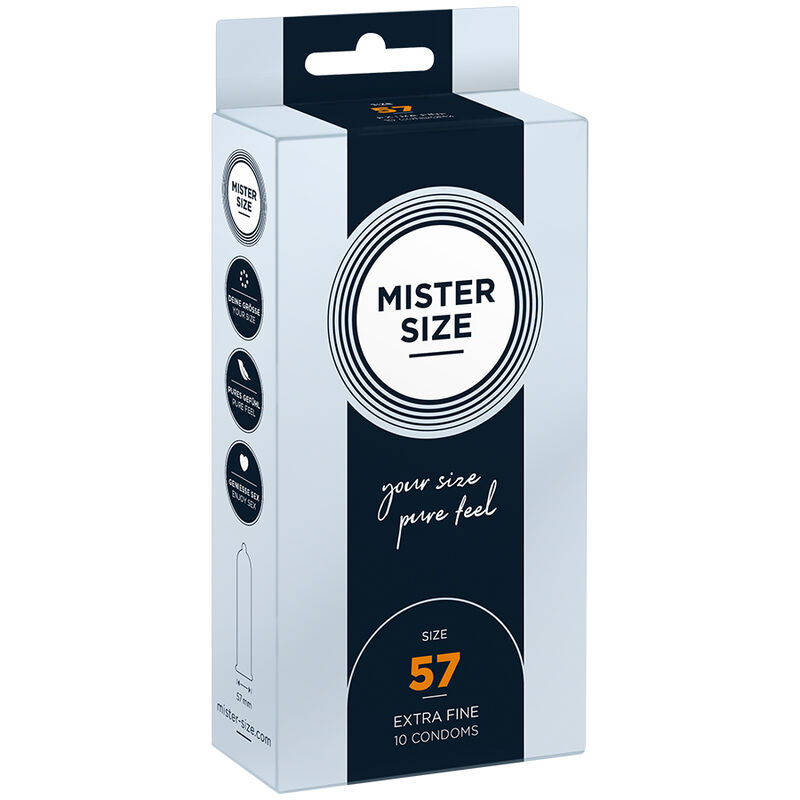 MISTER SIZE – PRESERVATIVO TAGLIA L 57 MM (10 UNITÀ) MISTER SIZE – PRESERVATIVO TAGLIA L 57 MM (10 UNITÀ)