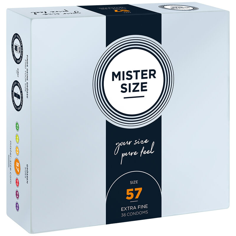 MISTER SIZE – PRESERVATIVO TAGLIA L 57 MM (36 UNITÀ) MISTER SIZE – PRESERVATIVO TAGLIA L 57 MM (36 UNITÀ)