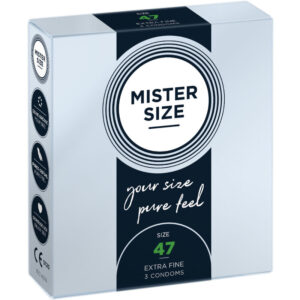 MISTER SIZE – PRESERVATIVOS TALLA XS 47 MM (3 UNIDADES)
