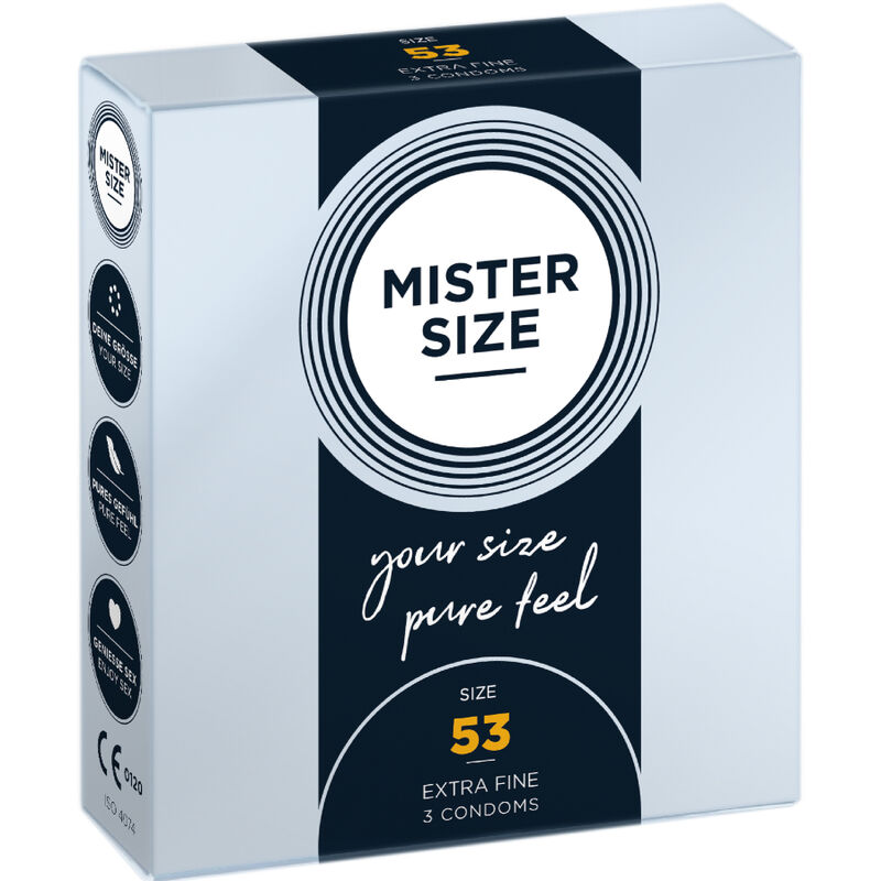 MISTER SIZE – PRESERVATIVO TAGLIA M 53 MM (3 UNITÀ)
