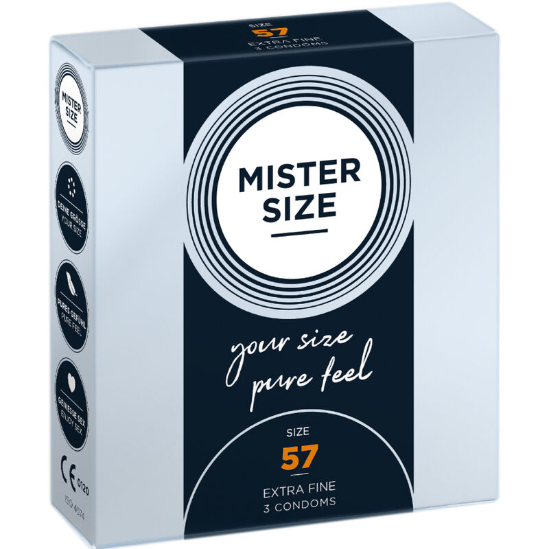 MISTER SIZE – PRESERVATIVO TAGLIA L 57 MM (3 UNITÀ)